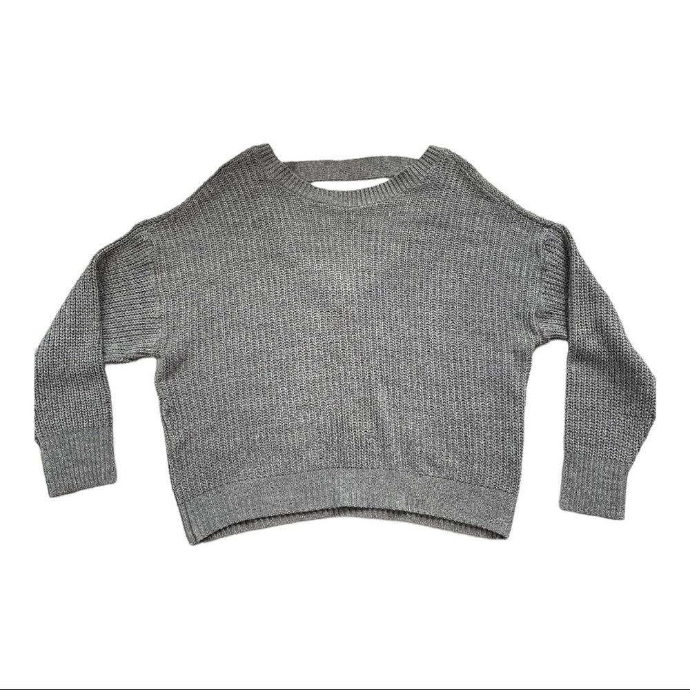 Women’s Gray Express Sweater size Large Waist Length